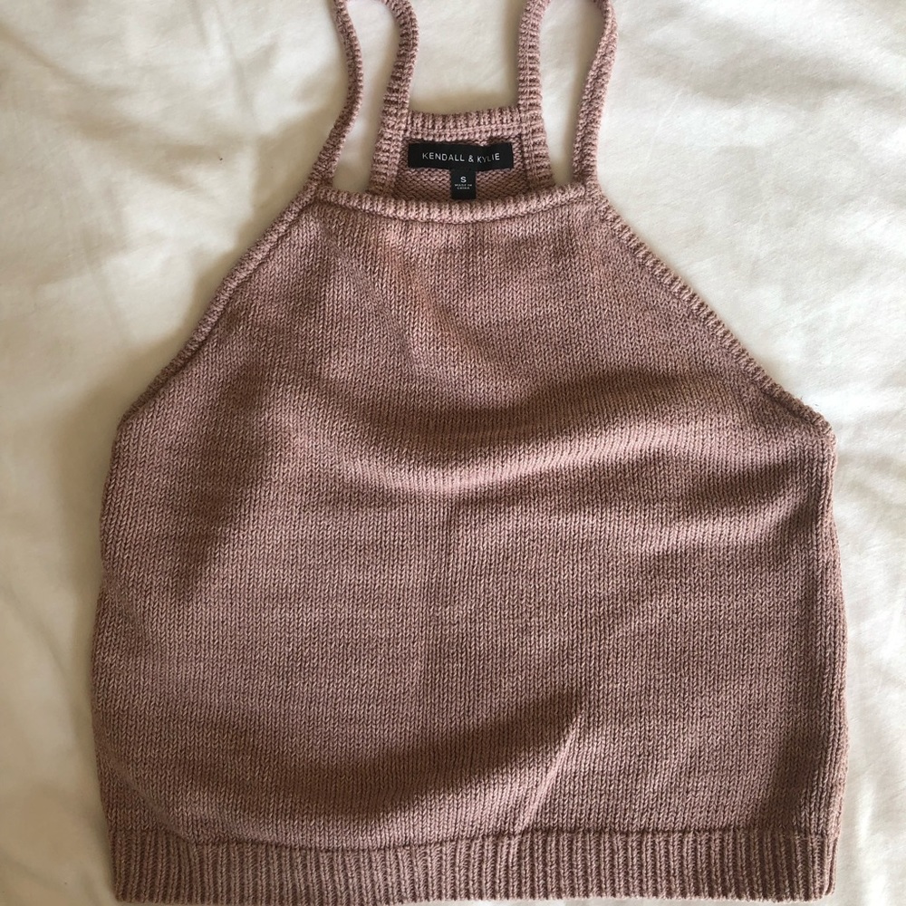 Kendall & Kylie cropped sweater tank